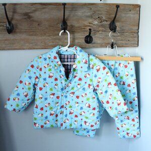 Handmade Size 24M ? Hello Kitty Print Winter Coat & Pants